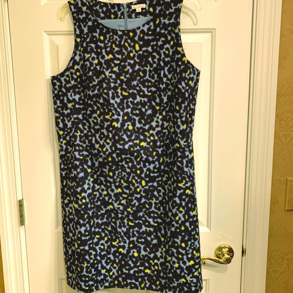 GAP LEOPARD SLEEVELESS SHEATH DRESS